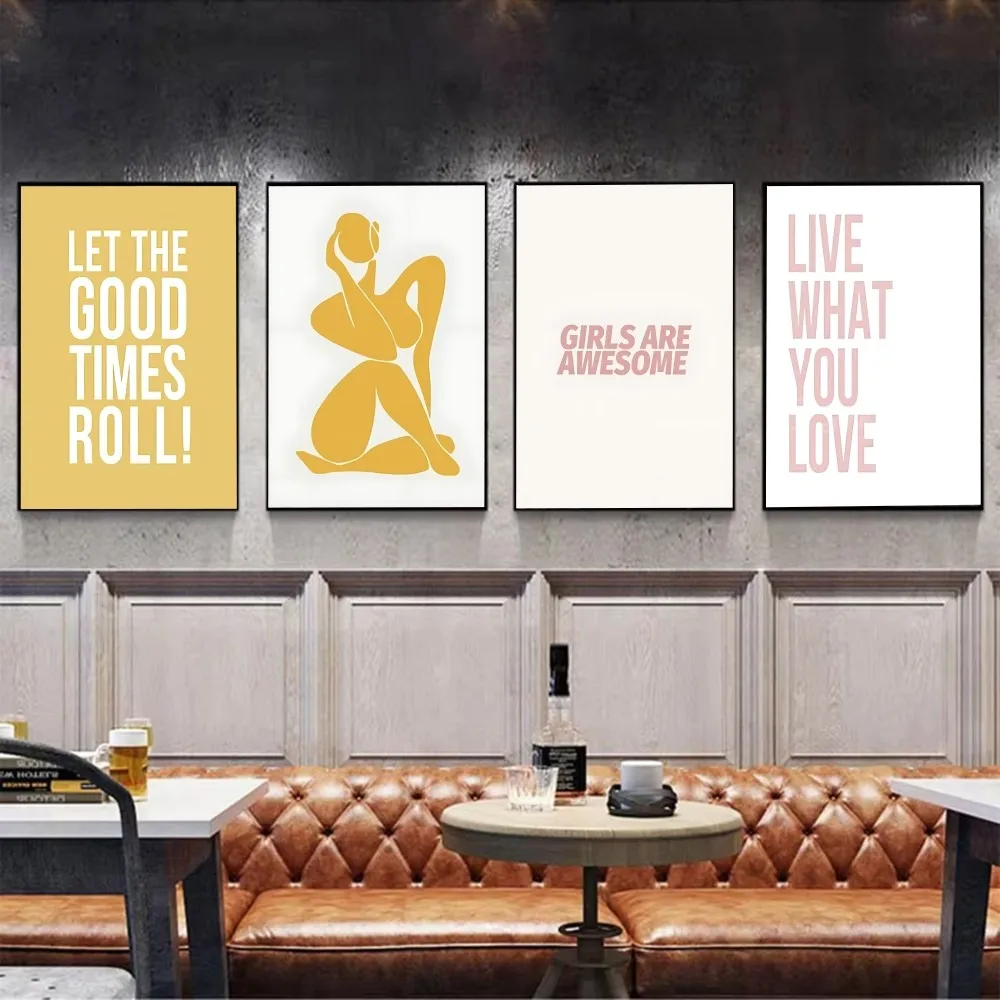 Póster de texto con citas motivacionales nórdicas, arte autoadhesivo, pegatina de papel impermeable, decoración de pared de habitación, cafetería, Bar, 1 ud.