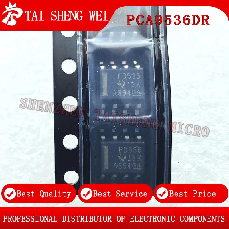 

5 шт. новый оригинальный PCA9536DR с принтом PD536 PCA9536 SOP-8 расширитель ввода-вывода PCA9536DR SOIC-8 удаленный 4-битный интерфейс-расширитель IC