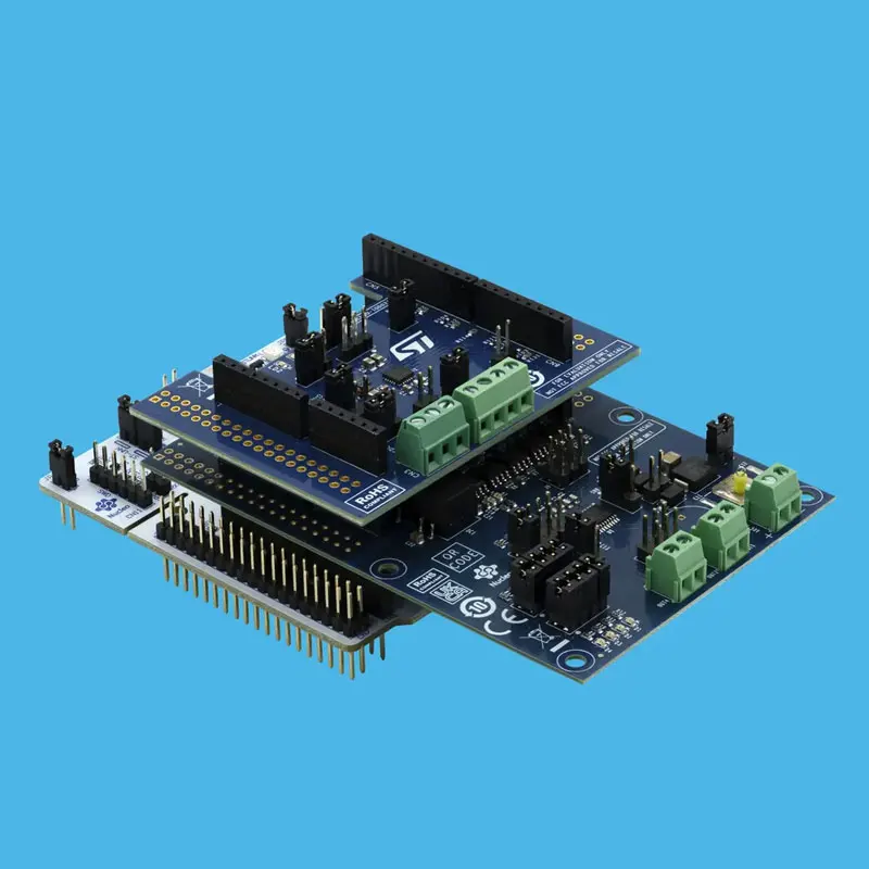 El kit de desarrollo modular IO-Link STMicro P-NUCLEO-IOD5A1 presenta placas STM32, transceptor y actuadores