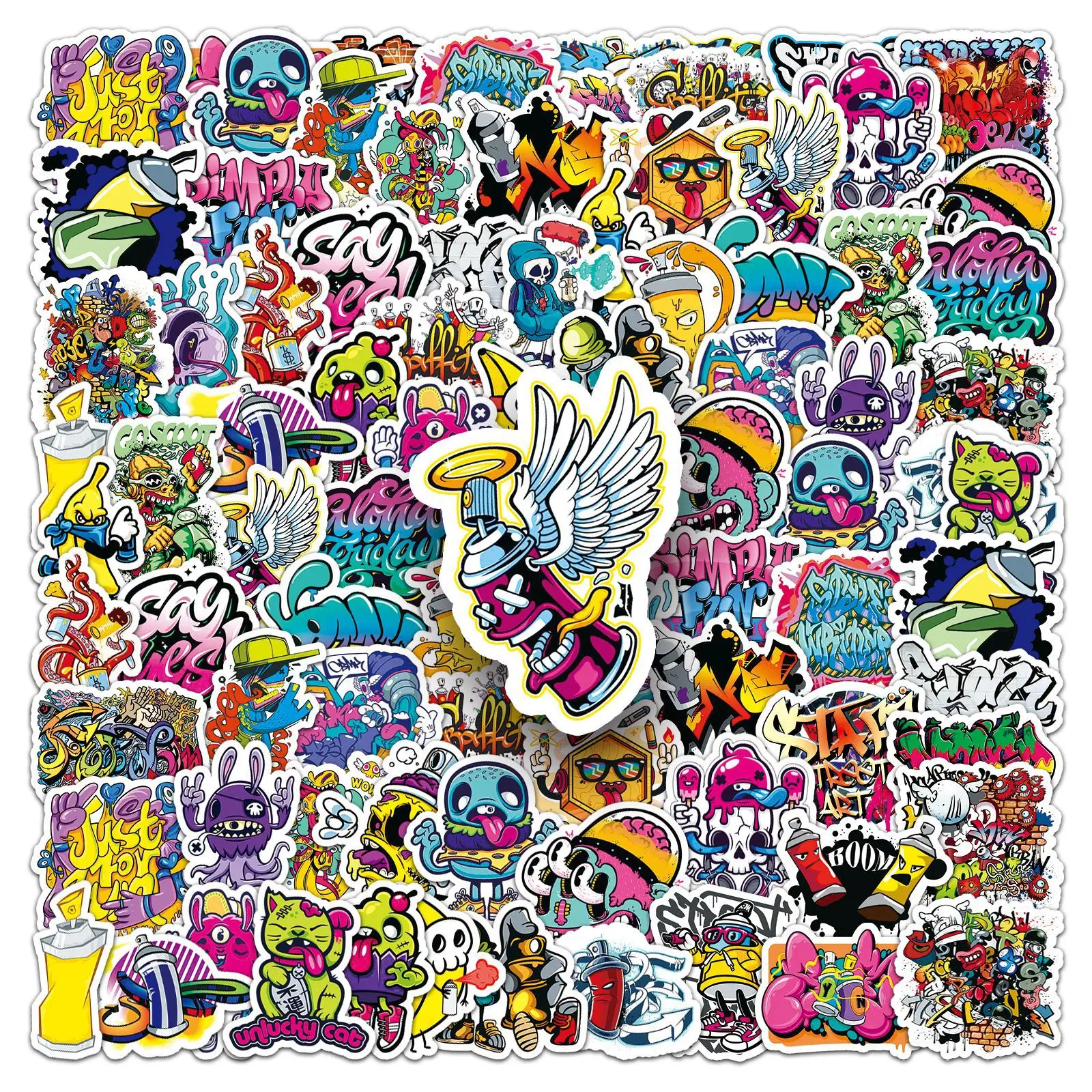 

10/50PCS Cool Street Art Graffiti Stickers Personalized Decorative Decal for Laptap Wall Phone Luggage Fridge Classic DIY Toy