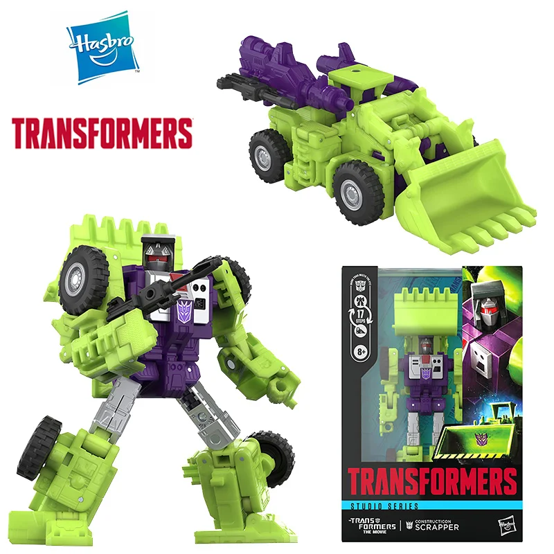 Pre-Sale Hasbro Transformers Studio Series Constructicon Scrapper Part of Devastator 17Cm Original Action Figure Model Toy