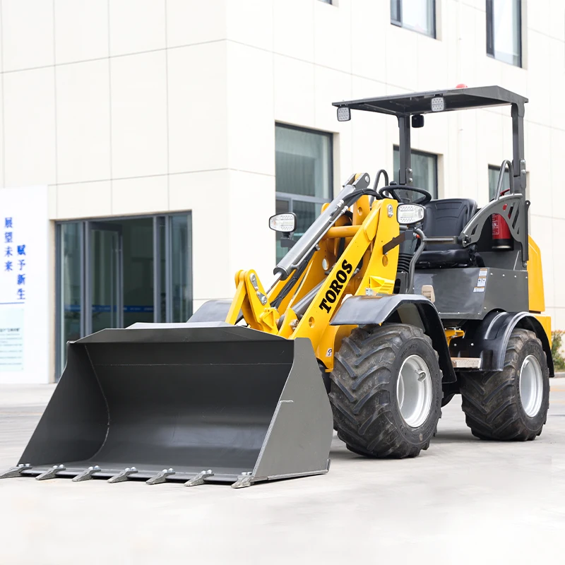 

TOROS wheel tracked skid steer loader mini 500kg 700kg 850kg 950kg Skid Steer Loaders with Bucket mixer attachment