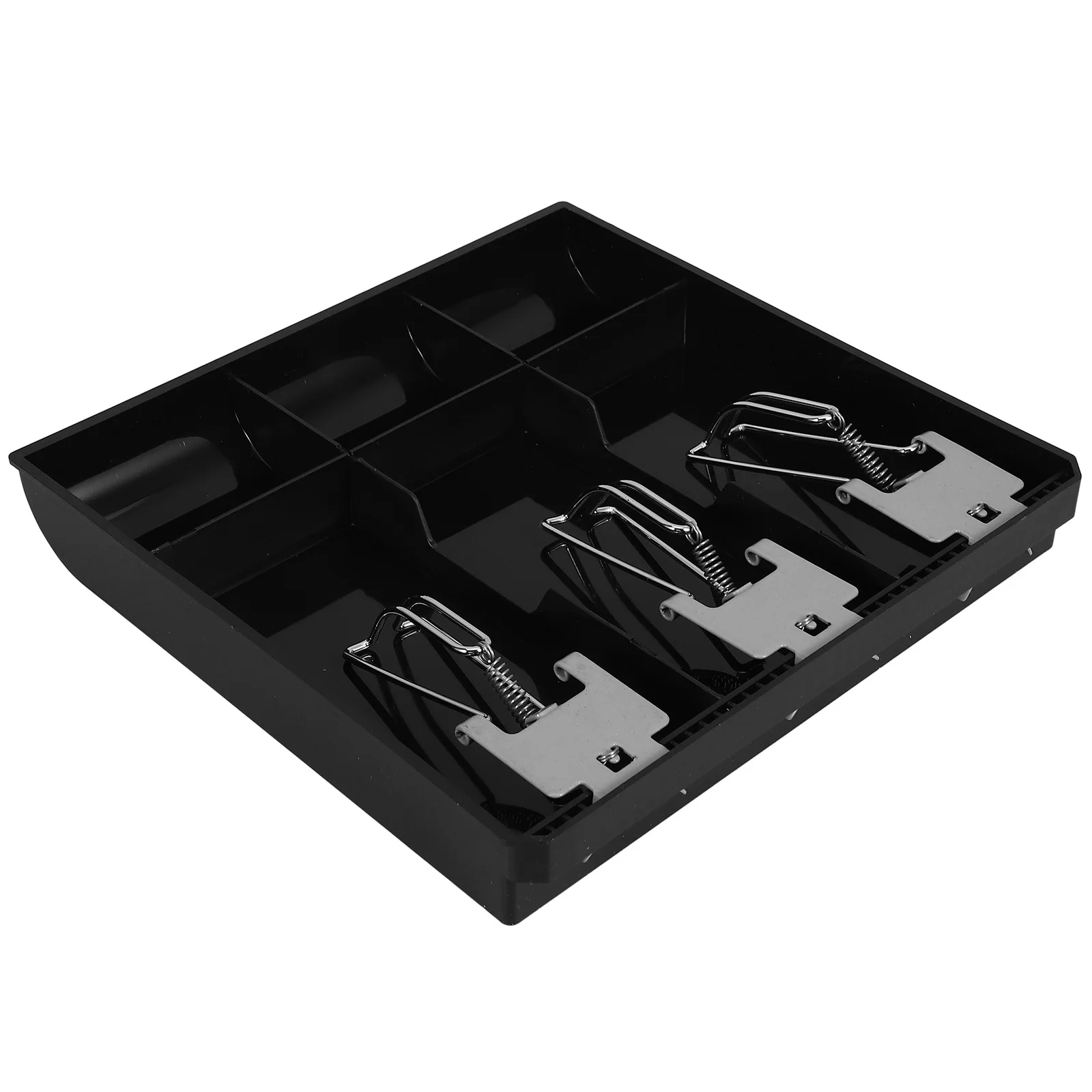 

Three-pack Cash Register Box Drawer Tray Manual Large for Small Businesses Iron Insert Compact Registers Shops