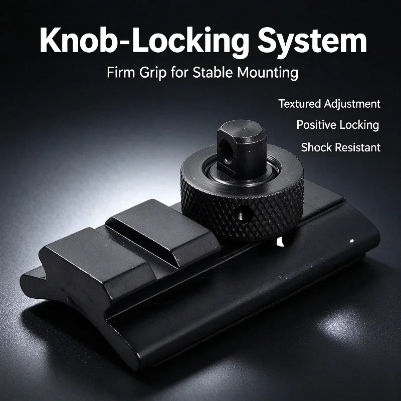 Tactical Bipod Adapter Connector For Outdoor Use, Compatible With 20Mm Standard Rail For Camping Model Upgrade