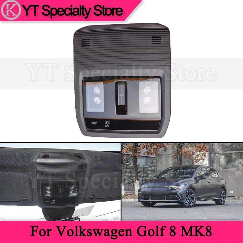 

Kamshing Car Interior Reading Light For Volkswagen Golf 8 MK8 Roof Dome Light Sunroof Reading Lamp Indoor Ceiling Lamp