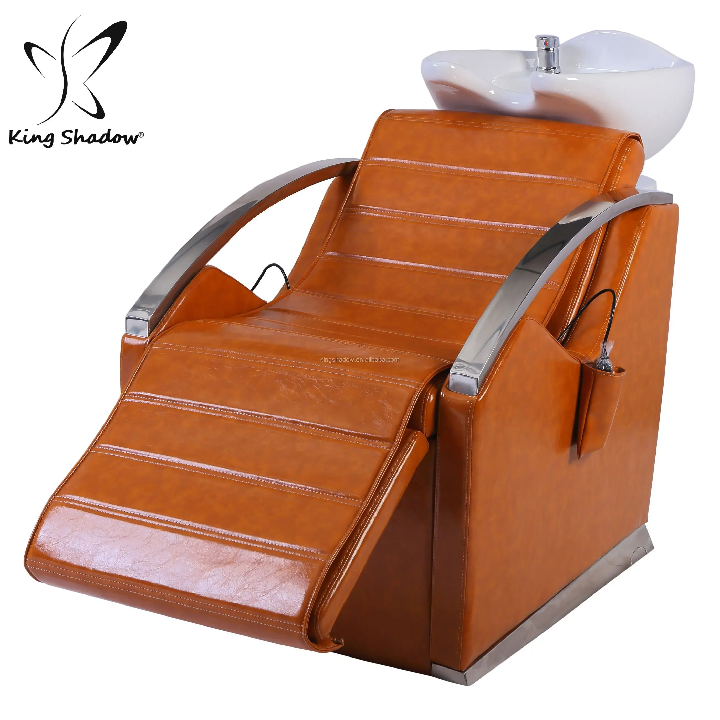 Modern Hair Salon Shampoo Bowl Massage Shampoo Chair Salon Furniture Backwash Units Hair Washing Chair with Basin