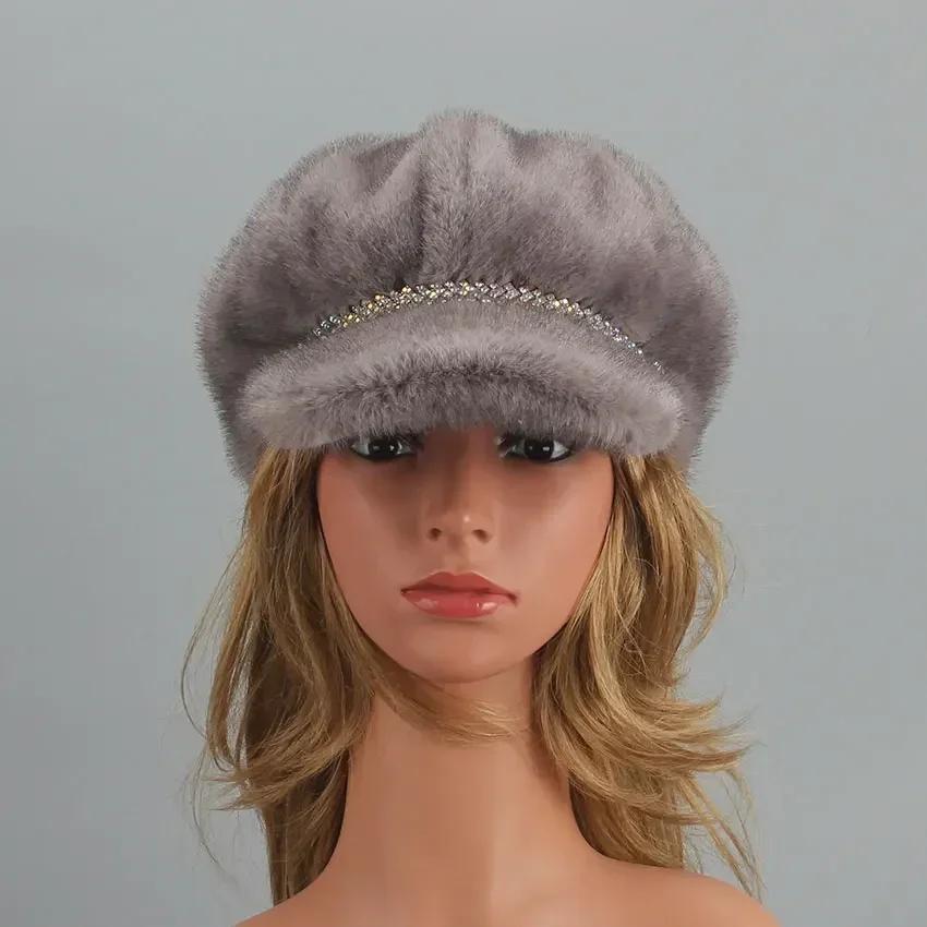 Ladies Casual Faux Fur Hat Autumn Winter Hats For Women  display picture 1