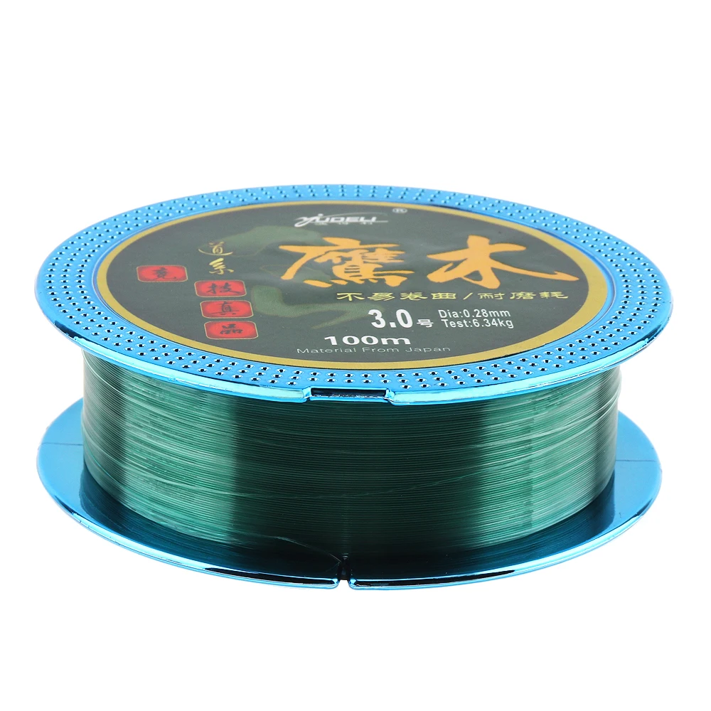 

100M 110Yards Green Nylon Fishing Line Main Line for Rock Boat Lure Carp Fishing