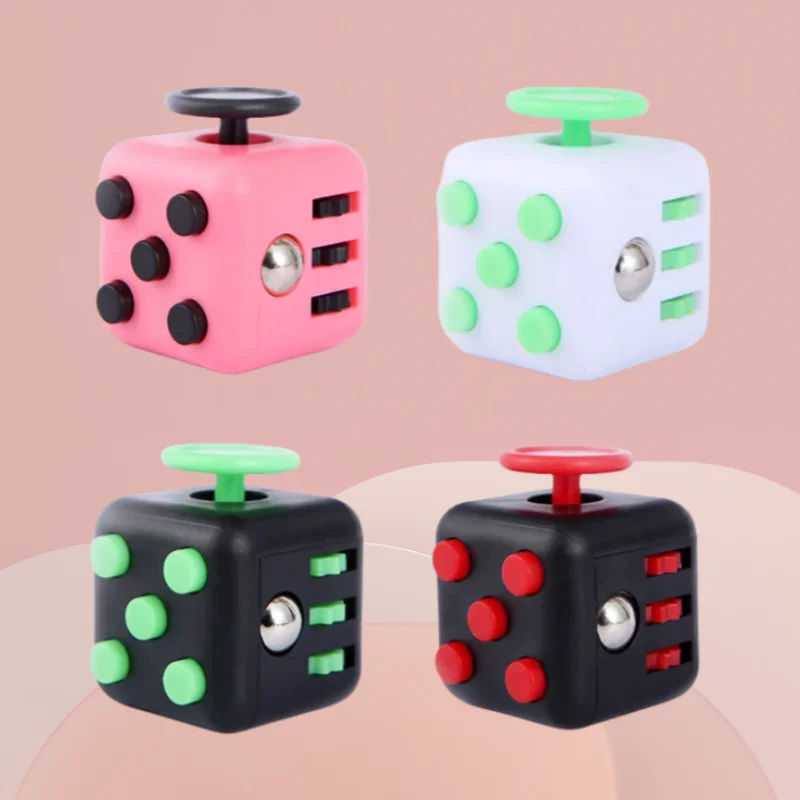 Antistress Children Relief Toys cube Decompression Dice Autism Adhd Toy Kids Anxiety Relieve Adult Fingertip games Button Gift