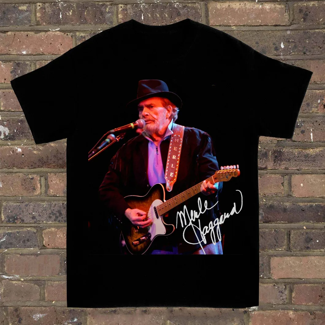 

Merle Haggard Gift for fan T-shirt Cotton For men Women All Size S-3XL