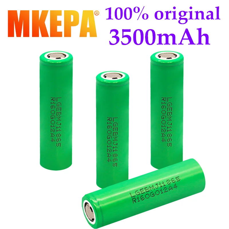 100% New Battery 3.7V 3500mAh INR18650  MJ1 18650 25A Discharge for  Rechargeable Li-ion Batteria