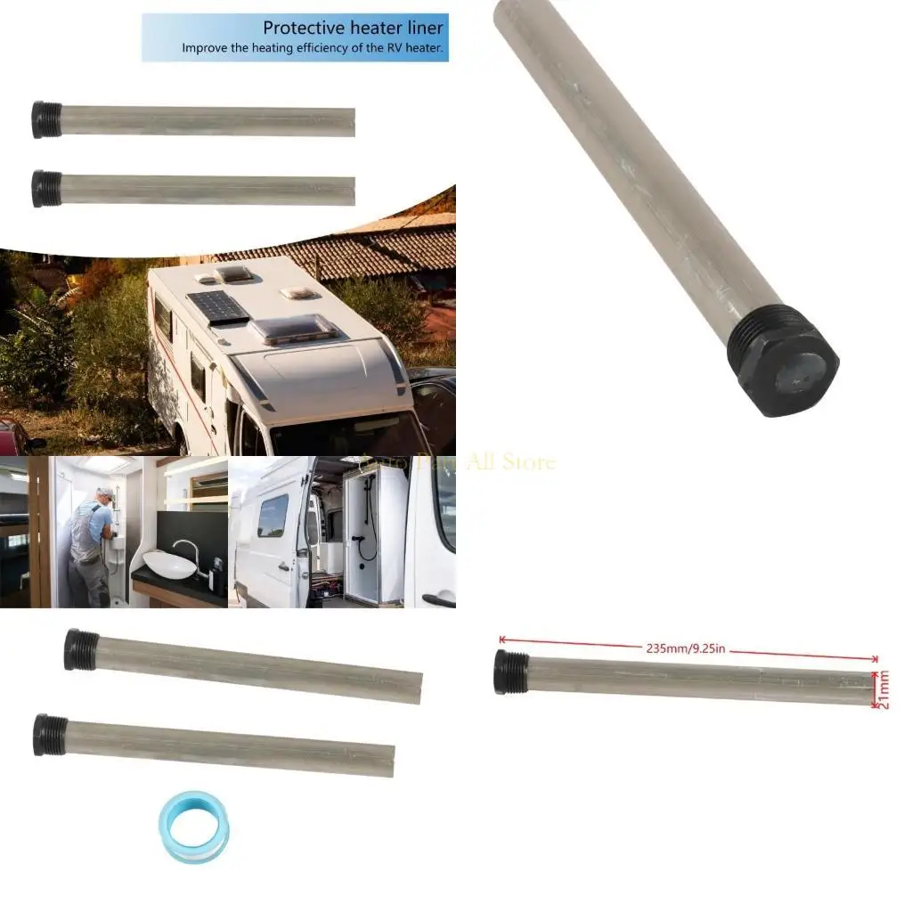 

Анодный стержень J0MA 2PCS с лентой PTFE для резервуаров с горячей водой.