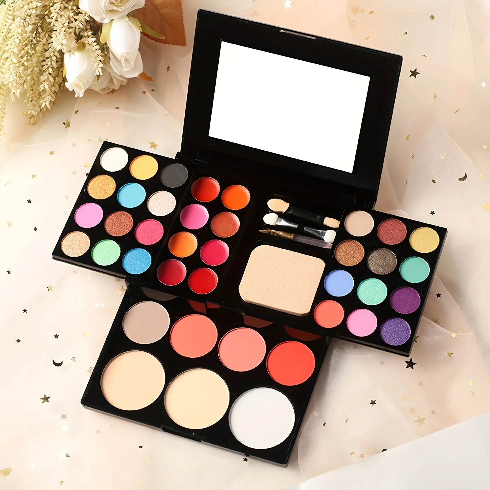 

39-Color Multi-Purpose Palette Set - Professional Eyeshadow Set with 24 Shades Perfect for Stage