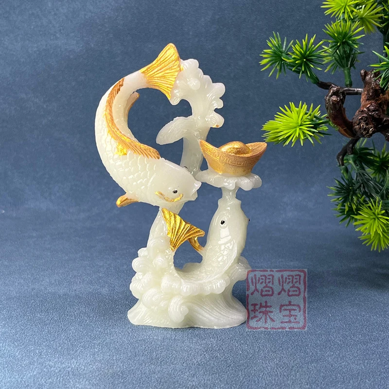Live stream supply of luminous crafts, fortune-bringing home decor, Pisces fortune-bringing ornaments, wholesale and distributio