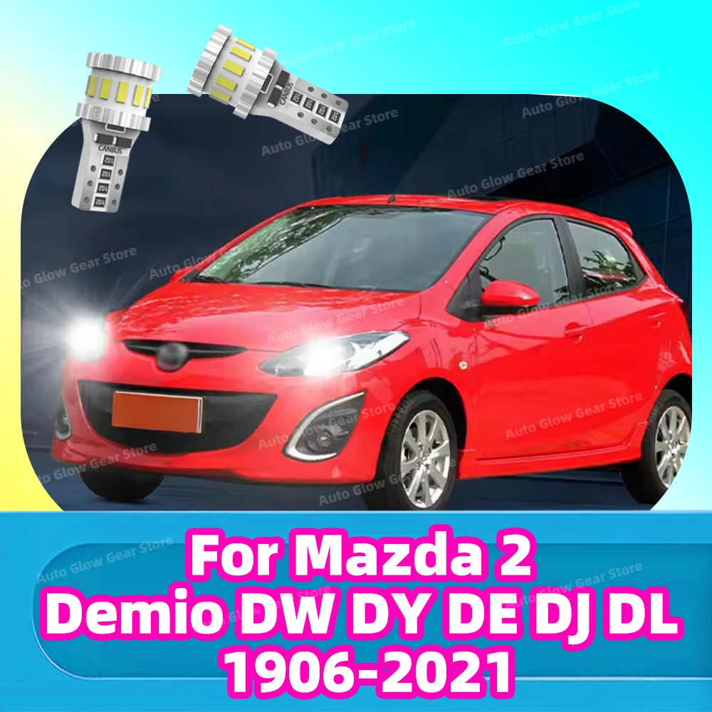 2x T10 Led Bulb For 1906-2020 2021 Mazda 2 Demio DW DY DE DJ DL Width lights Side Marker Position 6000K Car Signal Lamp 12V