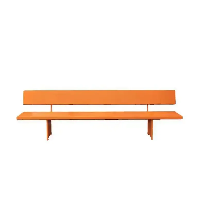 Outdoor Metal Bench Garden Leisure Backrest Bench Outdoor Commercial Park Scenic Area Rest Area Bench