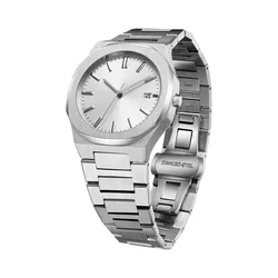 Untra Thin Milano Style Stainless Steel Sun Pattern Japan Movement Waterproof Men Quartz Watch