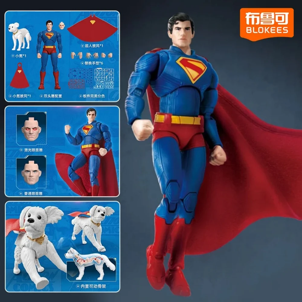

Blokees Building Superman Beyond Edition Dc Heroes Фигурка Модель Комплект Коллекционные игрушки для взрослых Хэллоуин Рождественский подарок