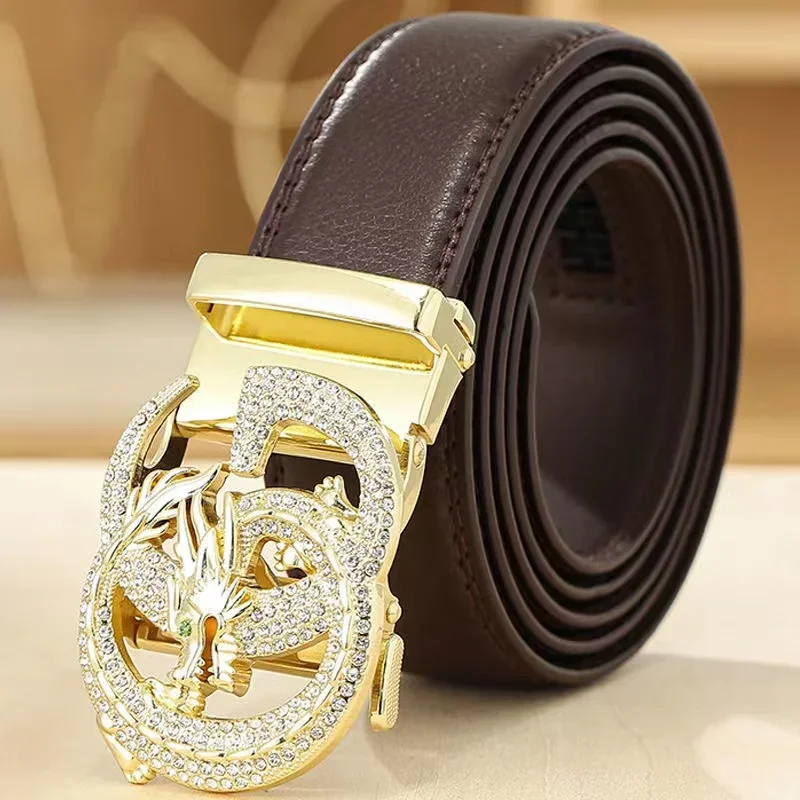 2024 Hot Selling Europe and American Luxury Brand Ssangyong Design New Belt Men Casual Belt Jeans Belt 130CM Dropshipping