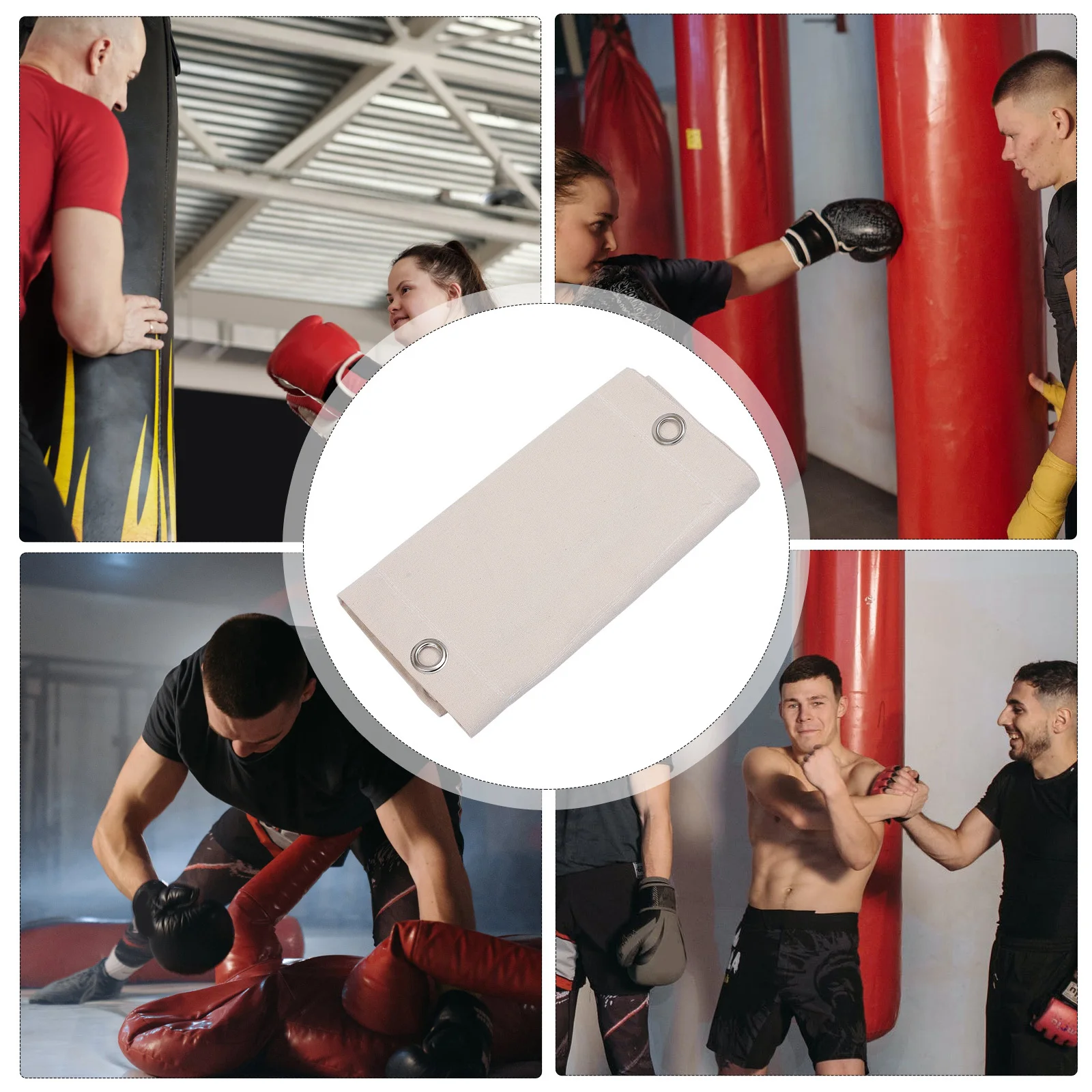 

1pc Wall Target Canvas Workout Bag For Boxing Kickboxing Thai Boxing Training Bag Martial Arts Fitness Training Empty Sandbag