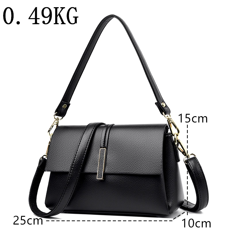 2024 Luxury Brand Crossbody Bags For Women Fashion Design Elegant Woman Shoulder Bag Female Handbag And Purses Solid Color