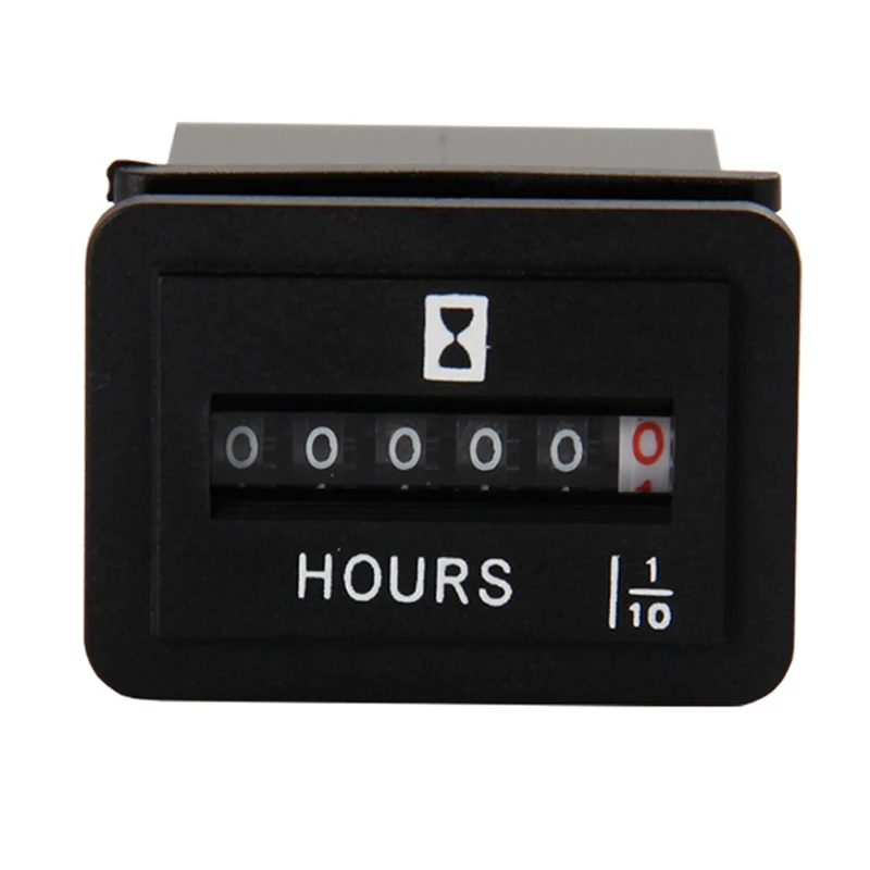 HM001 AC110-250V Timer Mechanical Hour Meter Hourmeter for Engine Generator Boat Motorcross Motor Truck Tractor