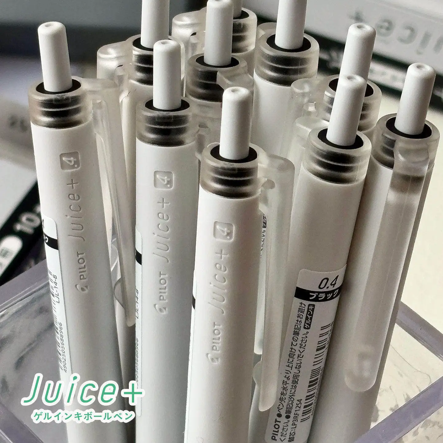 Pilot Juice Up Plus + Długopis żelowy 0.4mm z czarnym tuszem, płynne pisanie, wysuwany długopis żelowy, Juice Plus, artykuły biurowe i szkolne — zdjęcie produktu 2