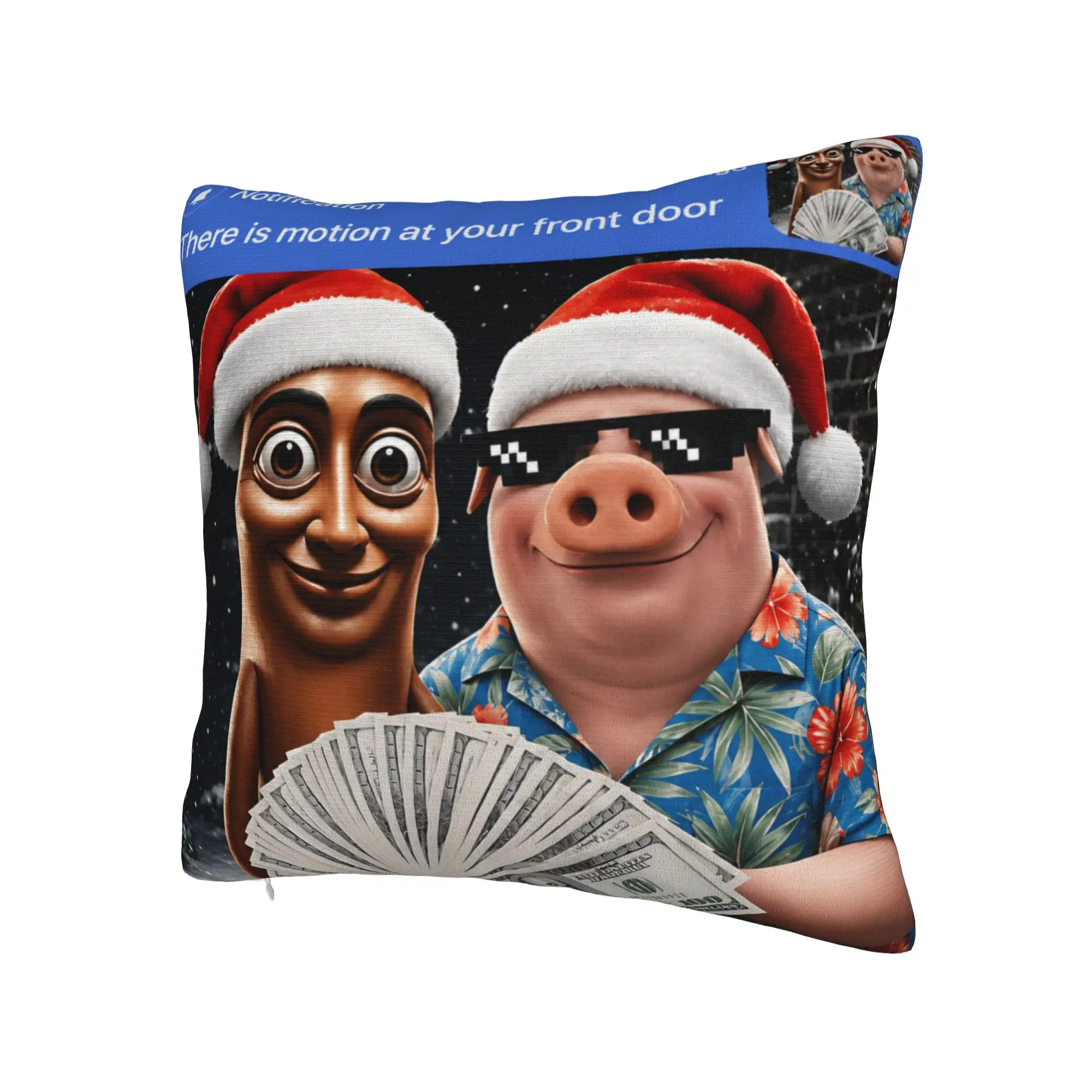 Decorative Pillow Covers John Pork Tung Sahur Brainrot Meme Stuff Bed  Throw Pillow Case Cover Zipper Multi Size