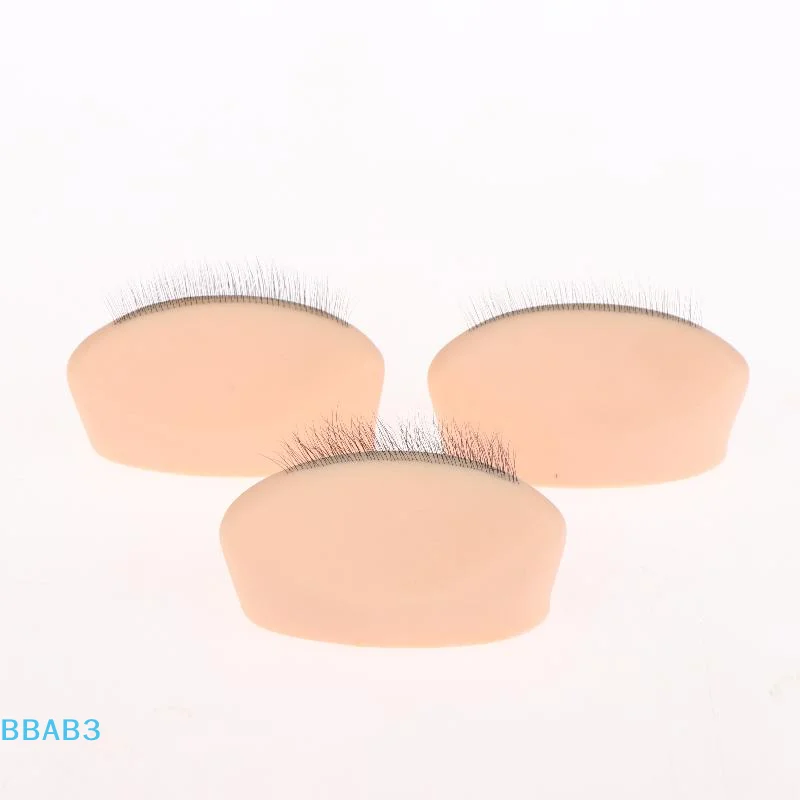 【B】1개 속눈썹 연습용 실리콘 모델, 실제 속눈썹 연장과 같은 느낌, 재사용 가능한 눈꺼풀-속눈썹 연장 훈련 도구