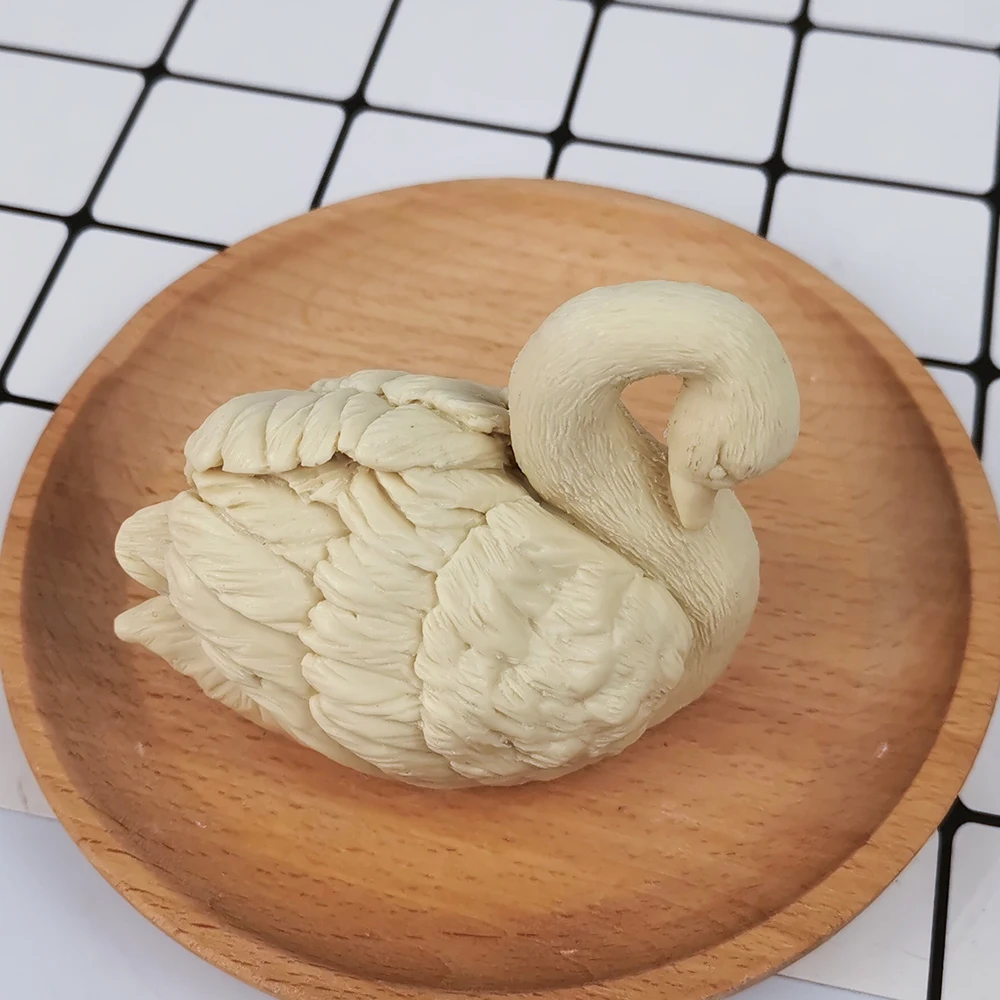 Swan Forms for Molds, 3D Animal Soap Goose Candle Mold, Silicone Aroma Gypsum Plaster Mould, DIY Handmade Crafts Tool