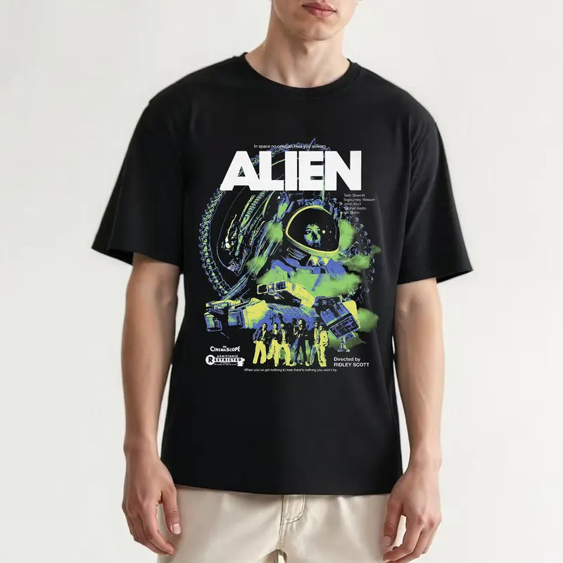 Alien Movie Ellen Ripley Graphic T-Shirt Retro Sci-Fi LV-426 Wayland-Yutani Horror Xenomorph Unisex Vintage Short-Sleeve Tee