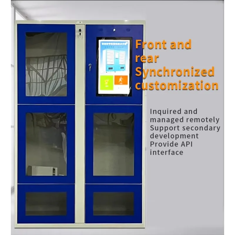 Customized Smart Sports Locker in Woodgrain Colour Pad Lock Holder or Cam Lock Single Self Pick-up Feature for Sports Storage