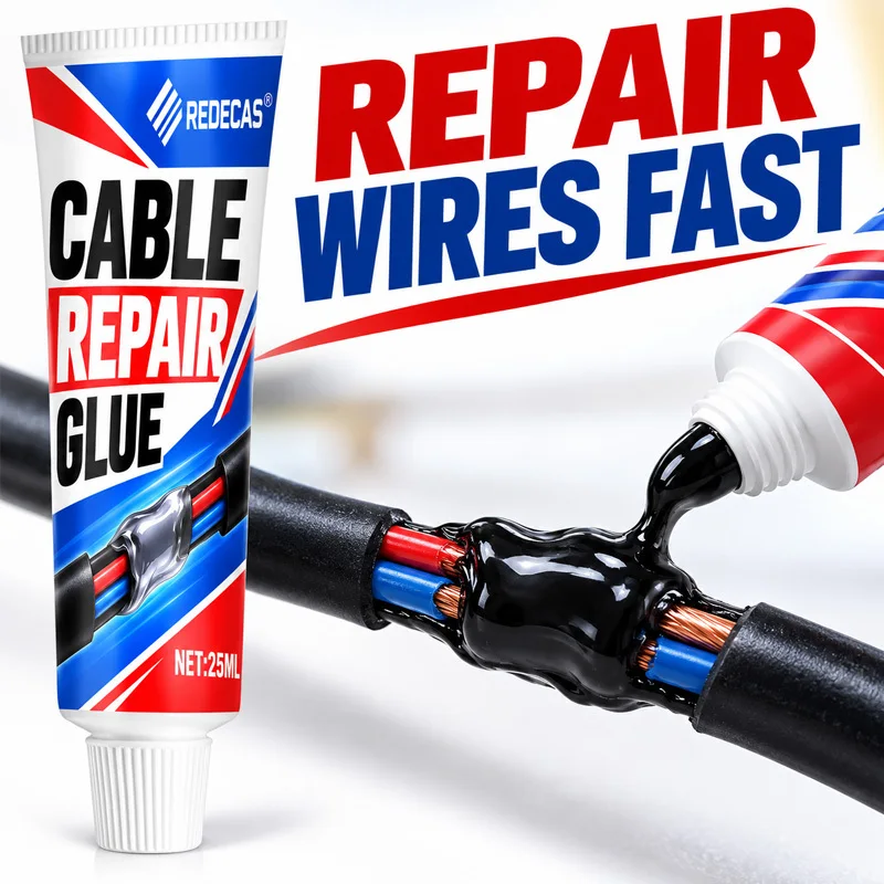REDECAS Wire Insulating Adhesive: Fast Repair, Seal & Protect, Rapid Curing, UV-Resistant, Heat & Cold Proof, Multi-Purpose