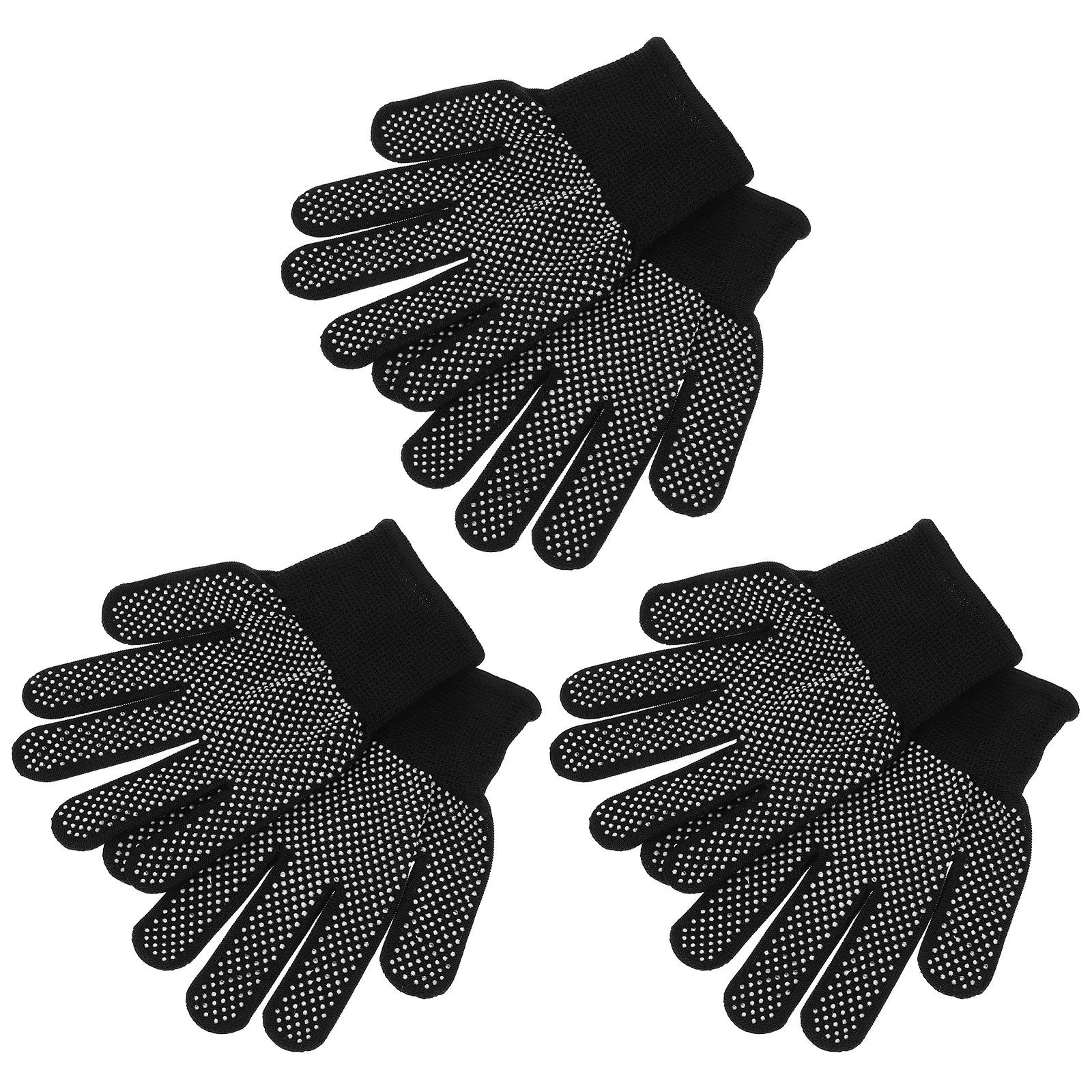 3Pairs Gloves Enhanced Palm Protection Elastic Wrist Outdoor Gardening Gloves Children Children Gardening