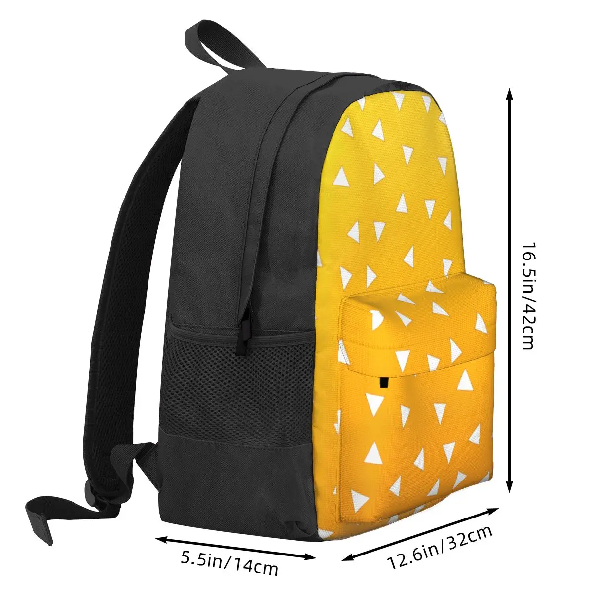 Zenitsu Demon Slayer Pattern Women Backpack 3D Children School Bag Manga Japan Laptop Backpack Boys Girls Travel Rucksack