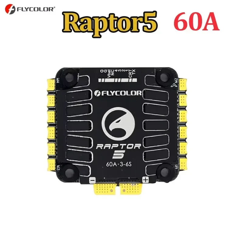 FLYCOLOR Raptor5 4in1 ESC 60A 45A G701 V5 PWM 128K 3-6S 30X30mm per FPV Drone Freestyle Controllore di volo Stack Parti FAI DA TE