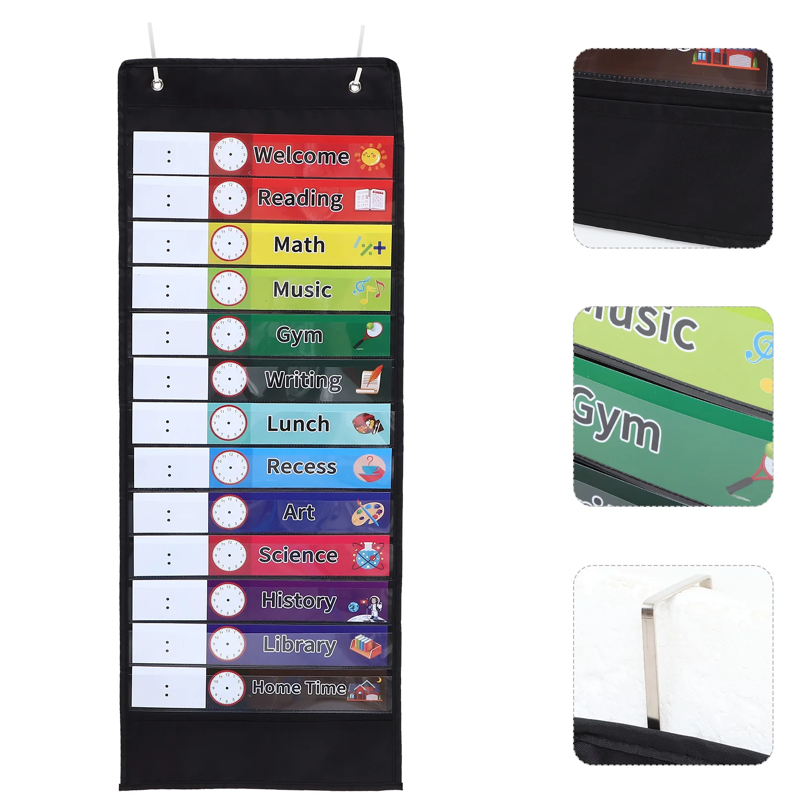 

14 Grid Oxford Cloth Schedule Pocket Chart Hanging Bag Classroom Chart Hanging Organizer Organizer Storage