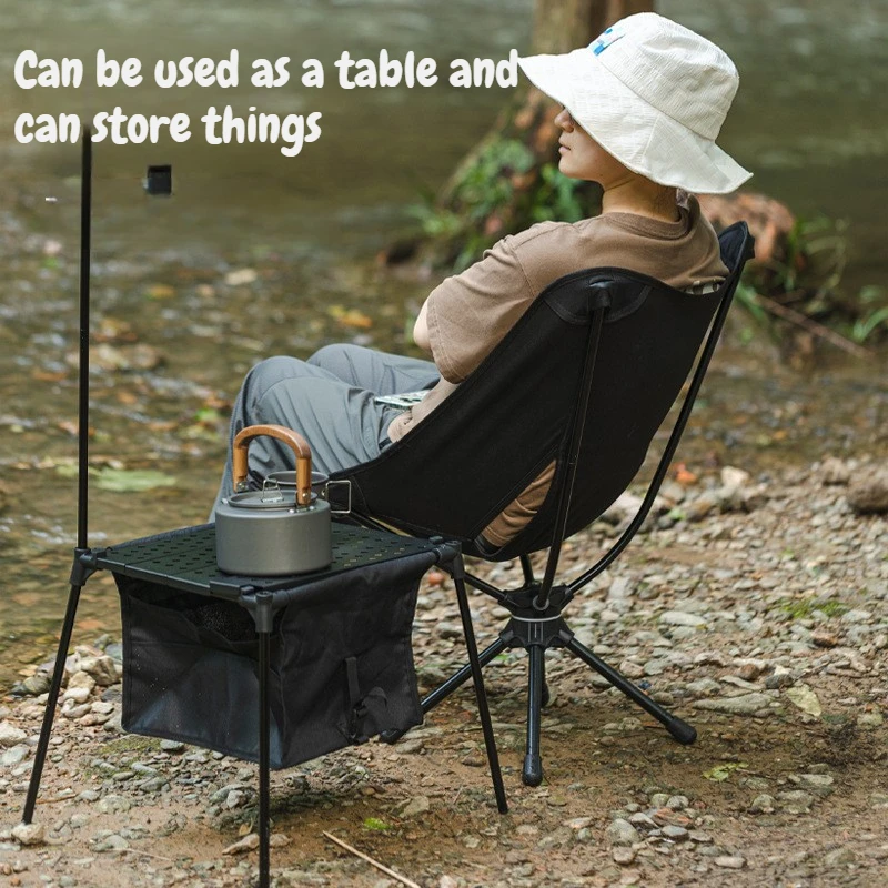 Outdoor Camping Table Multifunctional Portable Folding Tables Durable Aluminum Alloy Rectangular Adjustable Camp Furnishing