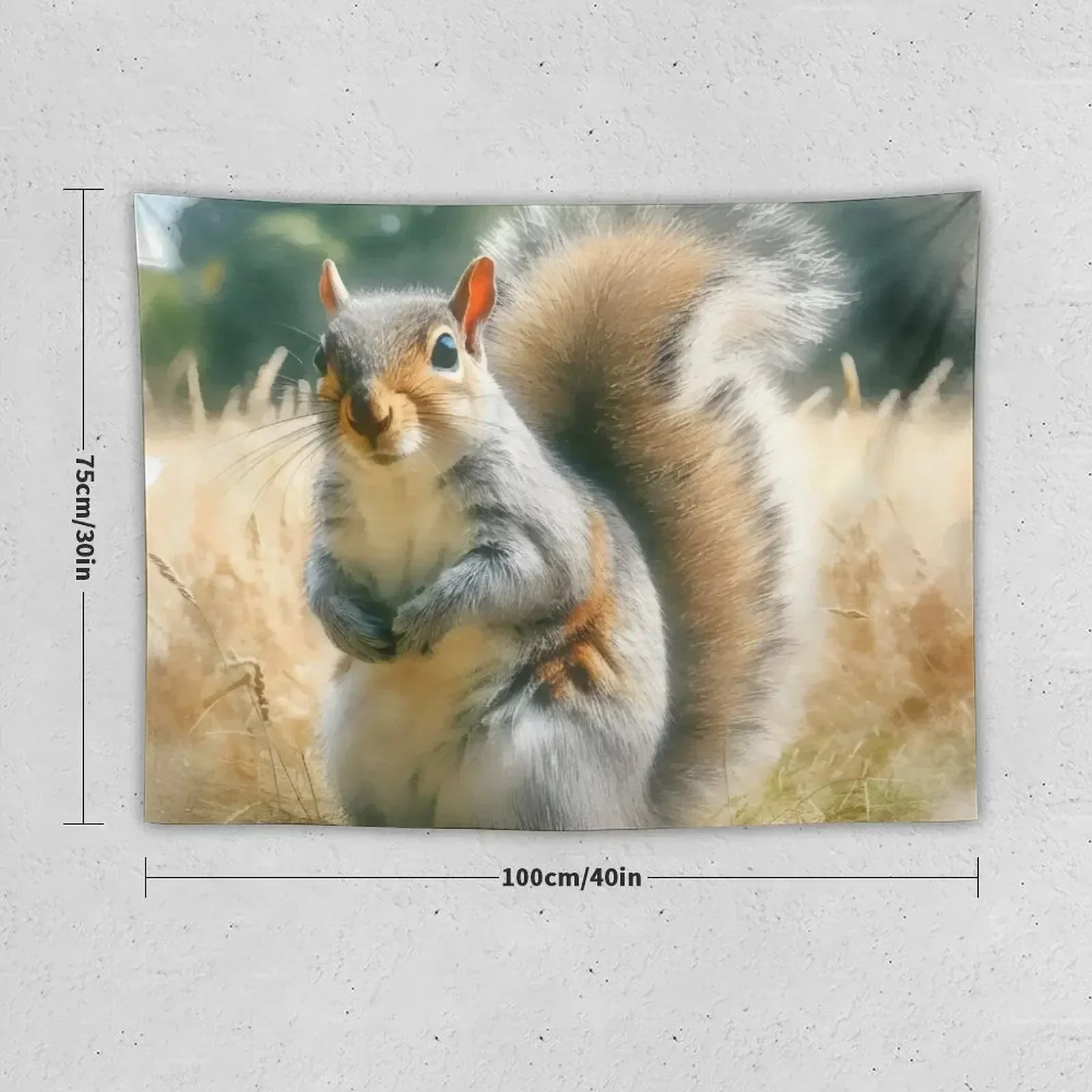 American Eastern gray squirrel Tapestry Decoration Bedroom Decoration For Rooms Tapestry