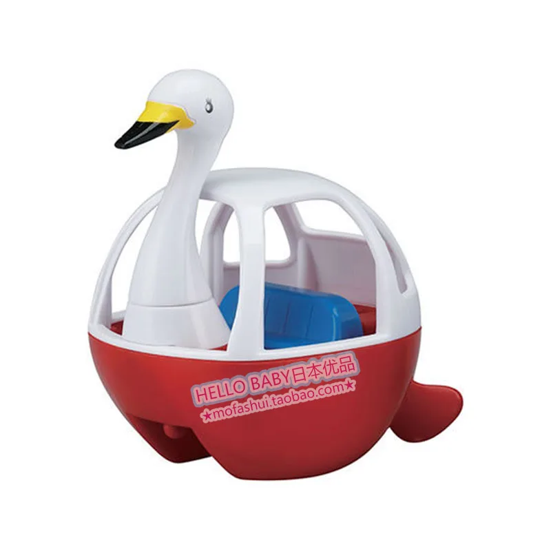 Bandai Original Wind-up Swan Boat Gashapon Children's Water Toy Movable Human Figure Model Collection Holiday Gift