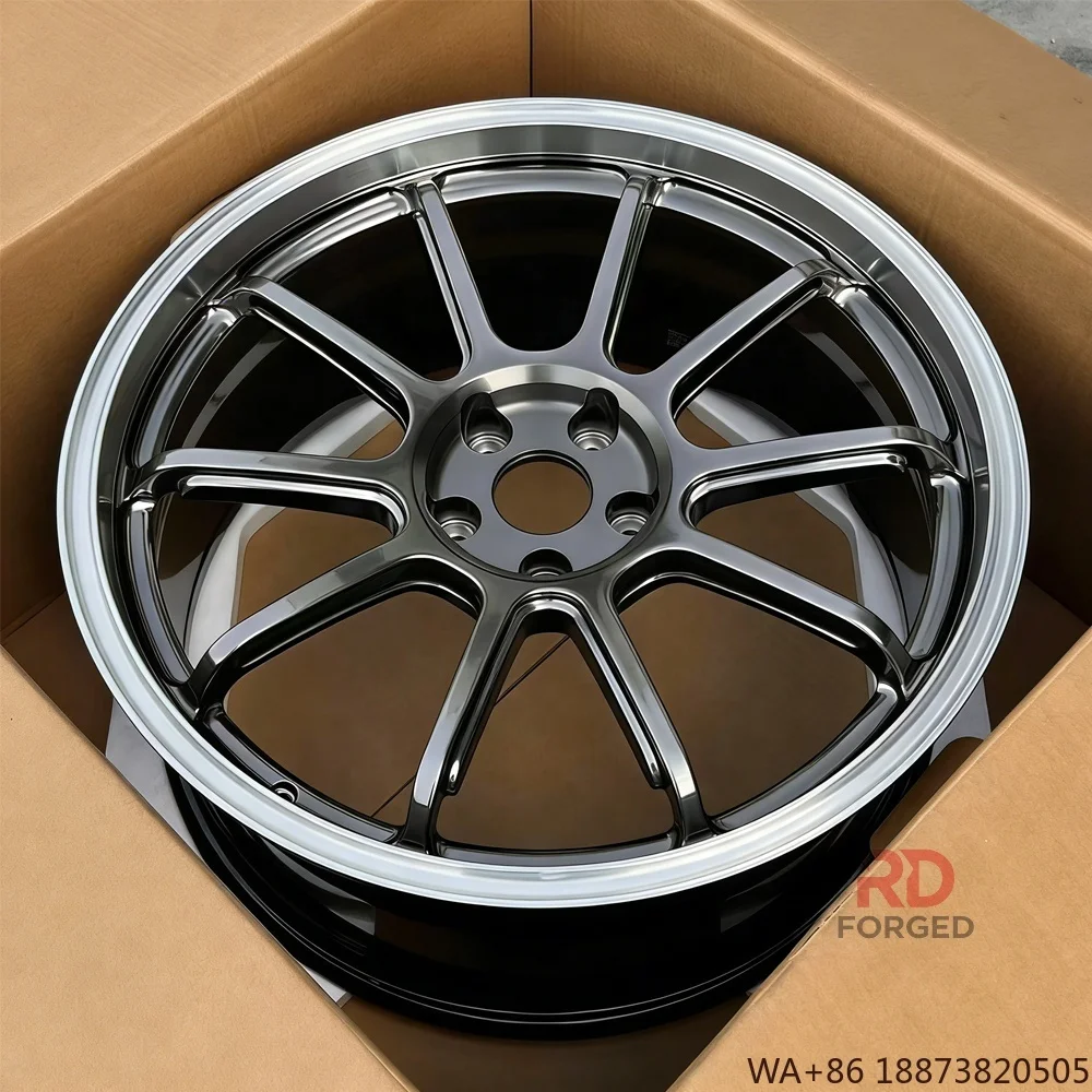 For  Hyper Black Racing Rims Forged New Mesh Design Aluminum Alloy Wheels for Audi Subaru Impreza Sti Wrx Gc8 BRZ 1