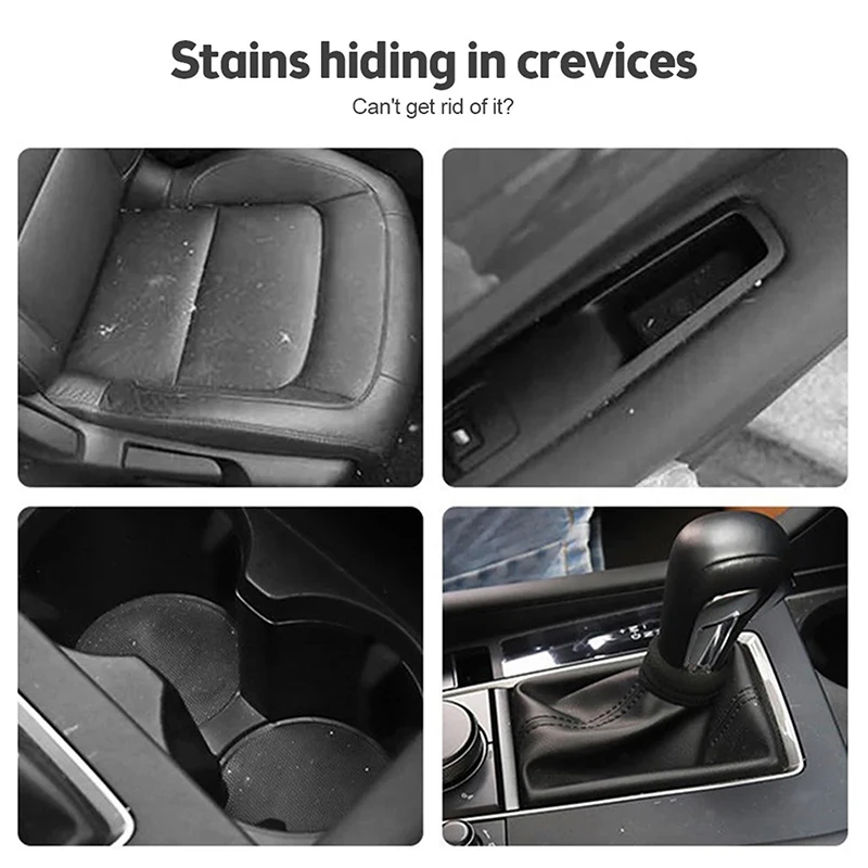 Car Interior Cleaning Brush Center Console Clean Tool Air Outlet Cleaning Soft Brush With Shell Car Crevice Dust Removal Brush