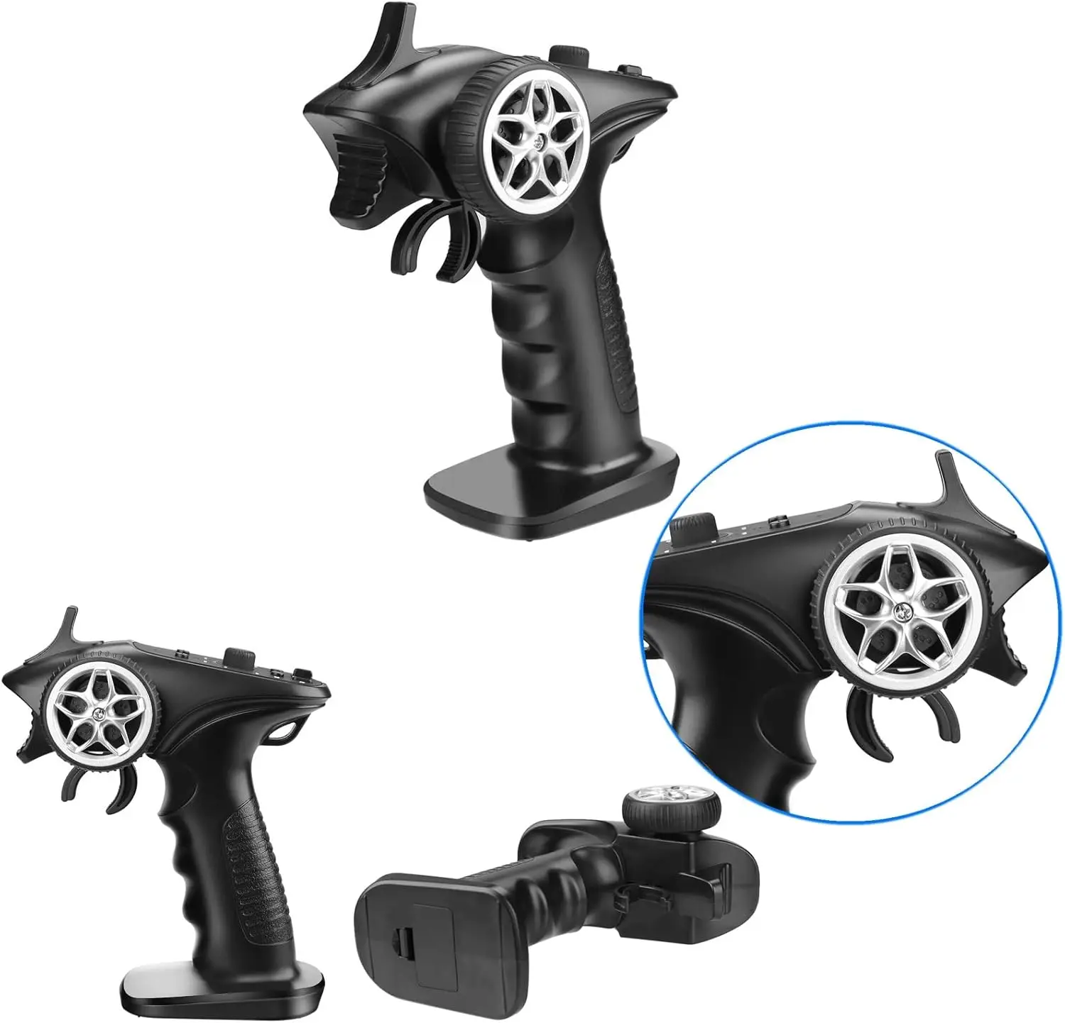 Control Remoto TX4 RC 2.4GHz TX-4, Sistema de Radio Digital de 4 Canales con Receptor para Coche o Barco RC 1/8 1/10