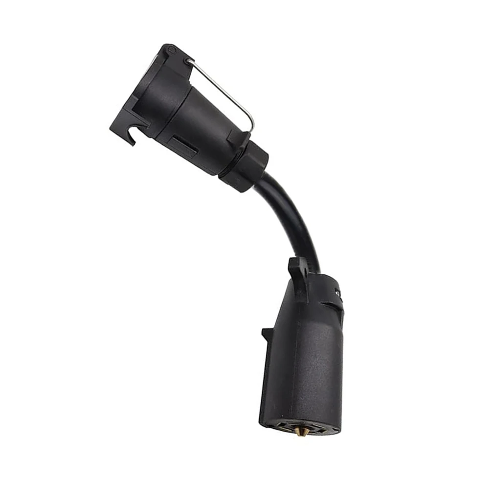 

1Pc 7 Blade RV to 7 Way Pin Trailer Conversion Plug 7-pin European Socket to 7-pin US Plug Trailer Adapter Light Converter