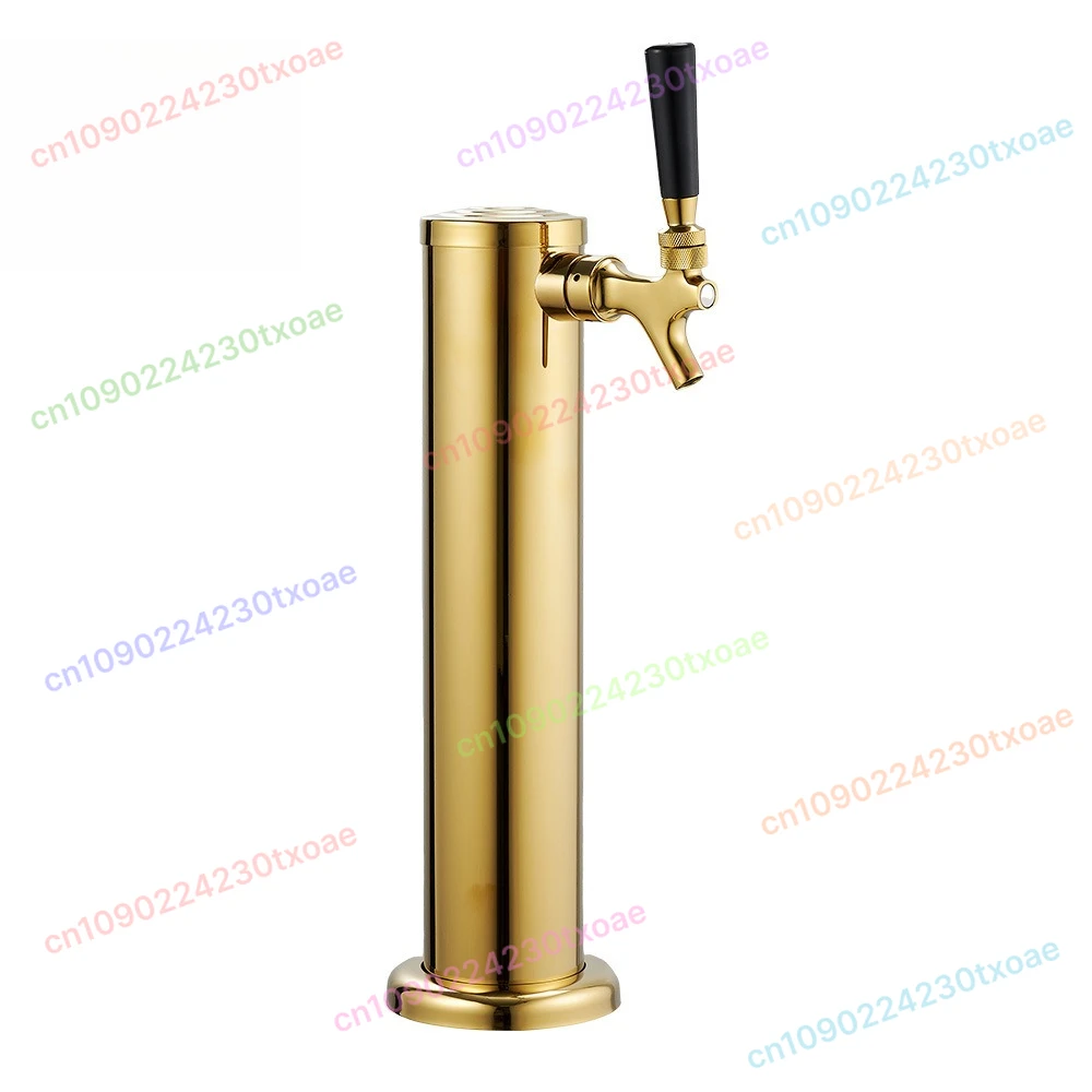 

Commercial Single Tap Kegerator Tower Stainless Steel Beer Dispenser with Drip Tray for Bar Party Use