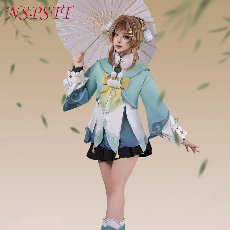 

Костюм для косплея NSPSTT Game Genshin Impact Яояо: новый скин «Праздник фонарей» (Rainlit Bamboo Reverie) для Хэллоуина и карнавалов