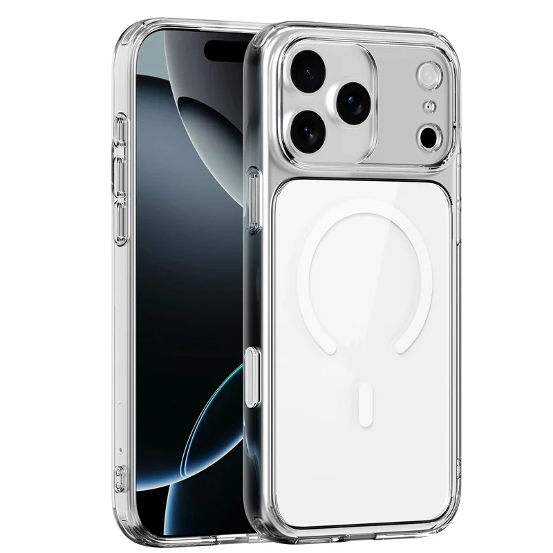 Picture 4: Touch Camera Button Original Clear for Magsafe Case For iPhone 17 Air 17Pro 17Pro Max Wireless Charge Shockproof Hard Cover