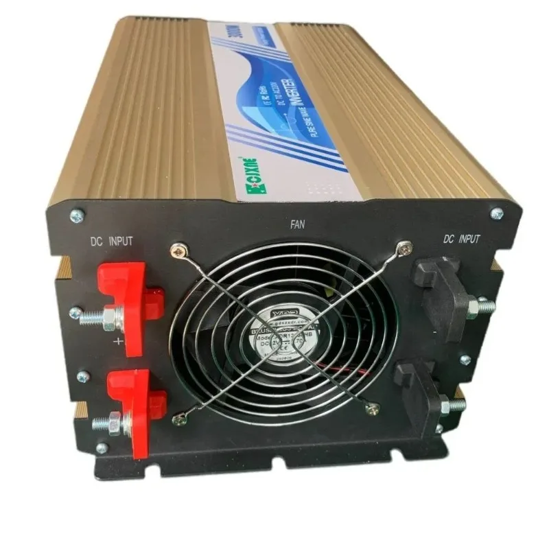 Inwerter solarny 3000W/3kW 12V/24V/48V DC na 110V/120V/220V/230V AC, czysta fala sinusoidalna