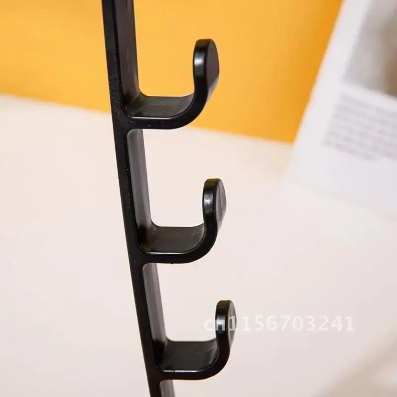 Innovative Portable 5 Hooks Multifunctional Home Wardrobe Coat Hook Kitchen Bathroom Behind The Door Towel Hanger Storage Hooks