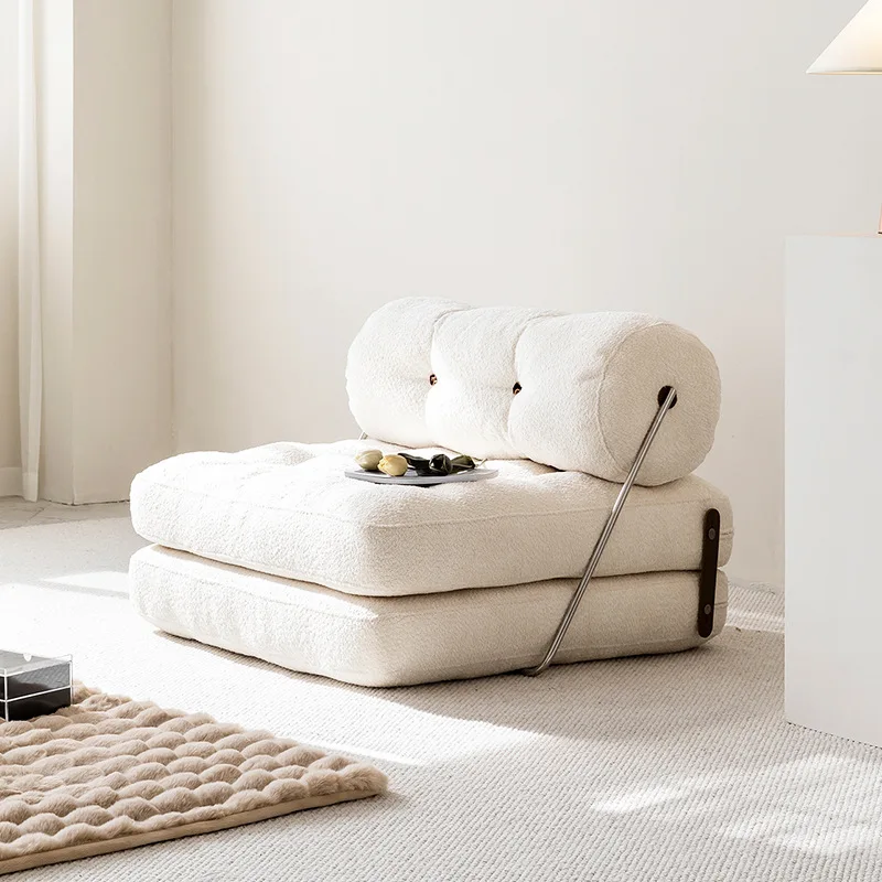 Taji sofa fabric single folding sofa living room module lazy reclining sofa bed dual-purpose